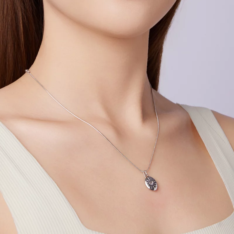 (image pour) Pandora Style Collier Starlight en Argent 925 plaqué Platine avec Zirconium - BS - Afficher 7