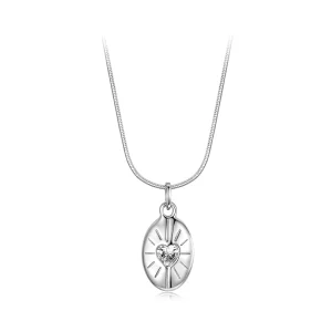 (image pour) Pandora Style Collier Starlight en Argent 925 plaqué Platine avec Zirconium - BSN433