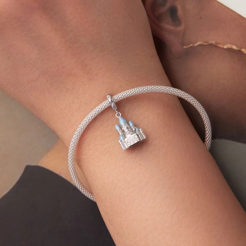 (image pour) Pendent Château Pandora en Argent 925 Plaqué Platine avec Émail - SCC3112 - Afficher 5