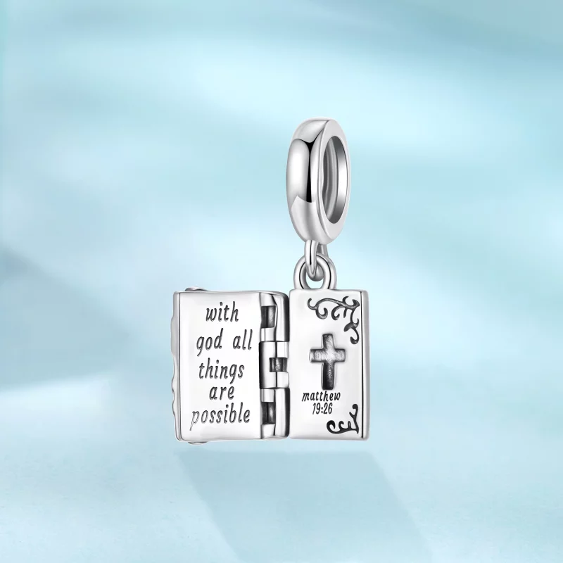 (image pour) Pendent Croix de Foi Oxydé en Argent 925 de Pandora Style - SCC3115 - Afficher 2