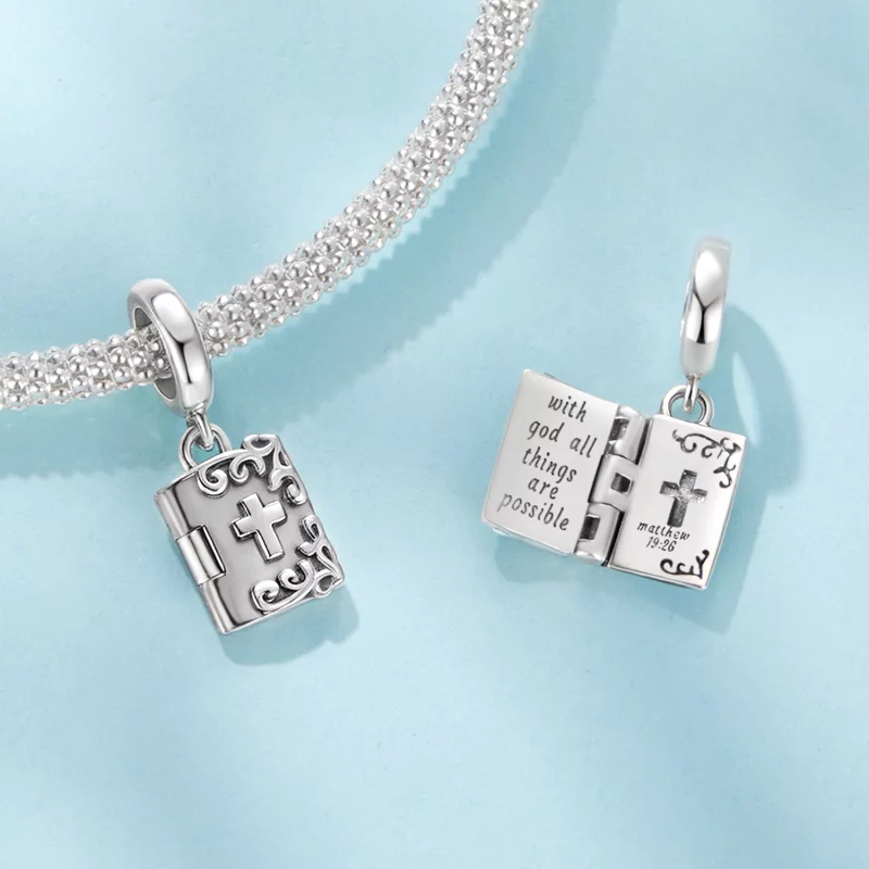 (image pour) Pendent Croix de Foi Oxydé en Argent 925 de Pandora Style - SCC3115 - Afficher 4