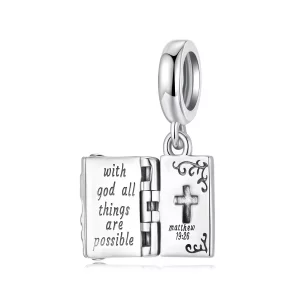 (image pour) Pendent Croix de Foi Oxydé en Argent 925 de Pandora Style - SCC3115