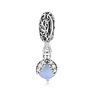 (image pour) Pendent de luciole phosphorescent Pandora Style en argent 925 avec zirconite et pierre de nuit - SCC3106