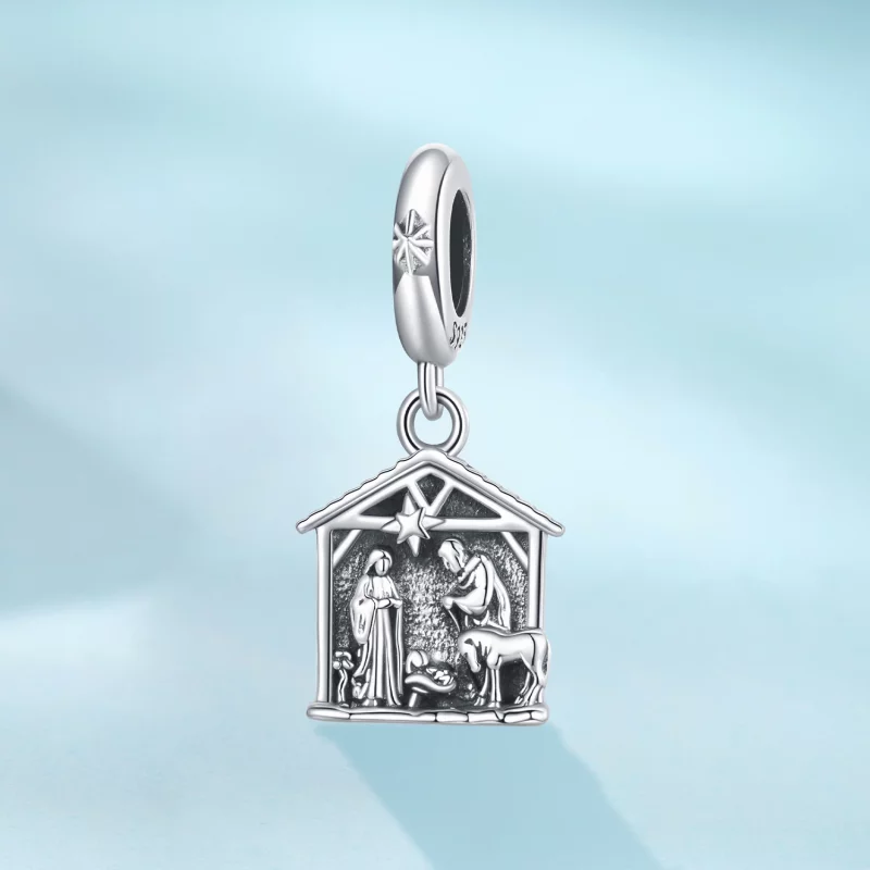 (image pour) Pendent Charm Scène de Nativité Pandora en Argent 925 - SCC3140 - Afficher 2