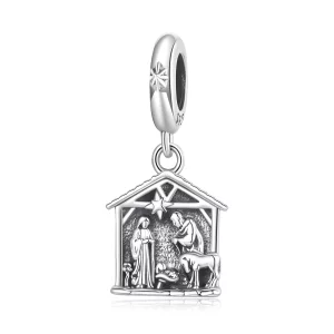 (image pour) Pendent Charm Scène de Nativité Pandora en Argent 925 - SCC3140