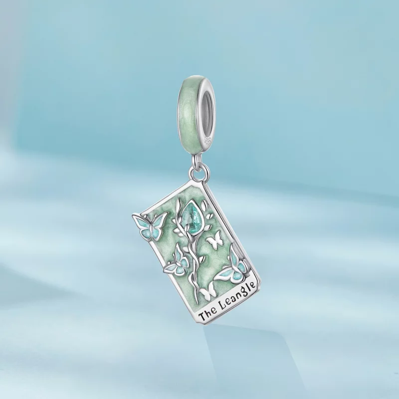 (image pour) Pendentif Tarot des Baguettes en Argent Sterling 925 Plaqué Or Blanc Pandora - C - Afficher 2
