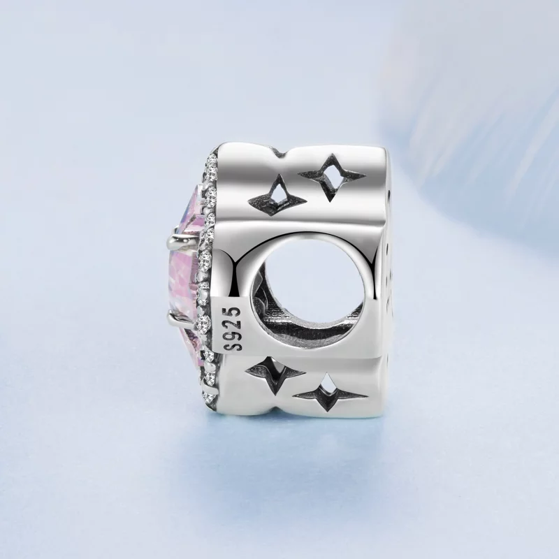 (image pour) Perle Pandora Style Cross Faith en argent 925 avec zirconium cubique et verre - - Afficher 3