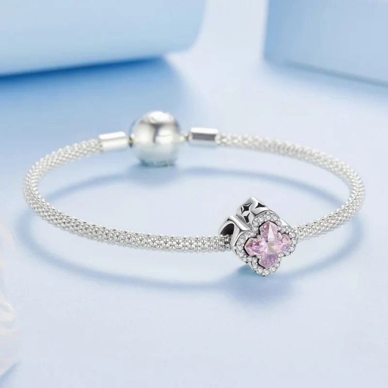 (image pour) Perle Pandora Style Cross Faith en argent 925 avec zirconium cubique et verre - - Afficher 5