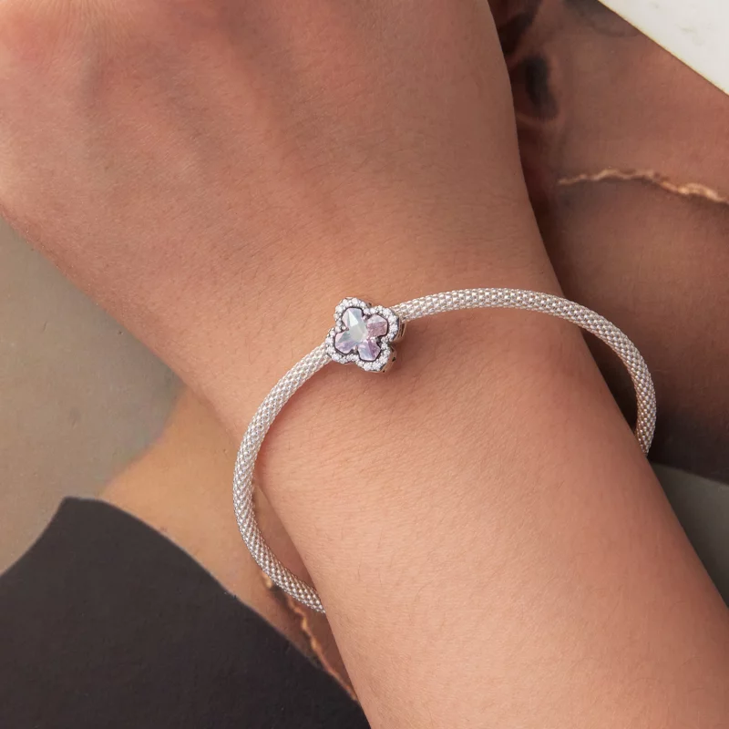 (image pour) Perle Pandora Style Cross Faith en argent 925 avec zirconium cubique et verre - - Afficher 6