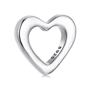 Perle Pandora Style Cœur en Argent 925 Oxydé - Charme Amour - BSC1137 (image pour) Perle Pandora Style Cœur en Argent 925 Oxydé - Charme Amour - BSC1137