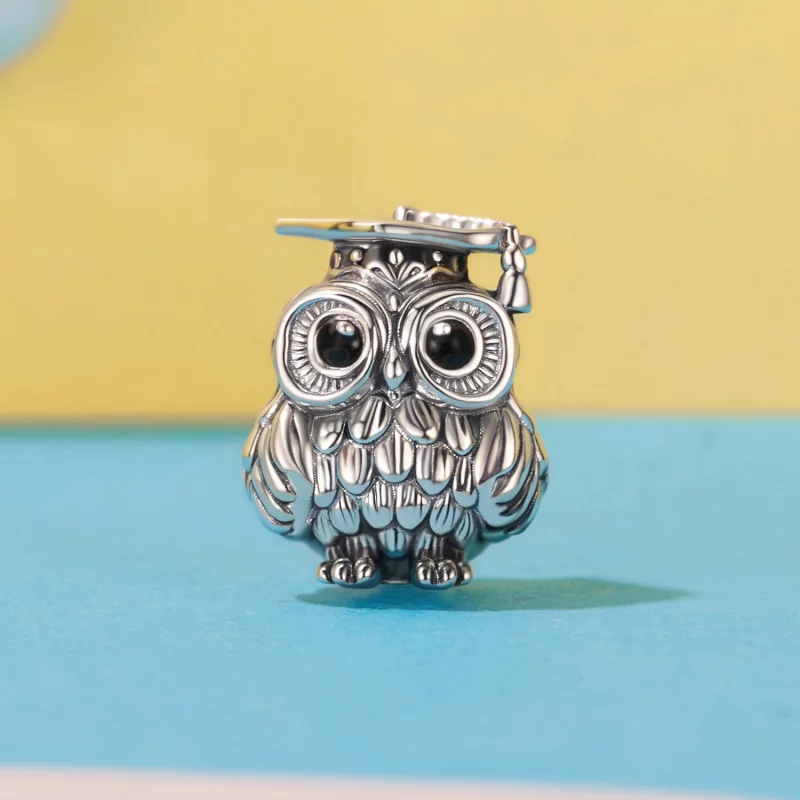 (image pour) Perle de Hibou Sagesse en Argent 925 Sterling Style Pandora - SCC3128 - Afficher 2