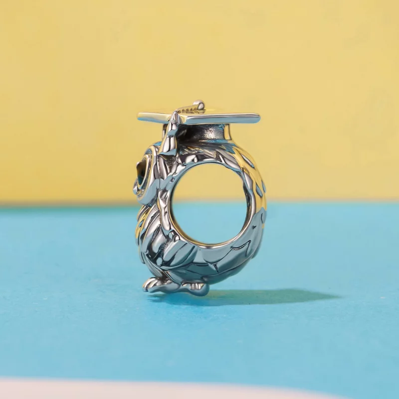 (image pour) Perle de Hibou Sagesse en Argent 925 Sterling Style Pandora - SCC3128 - Afficher 3