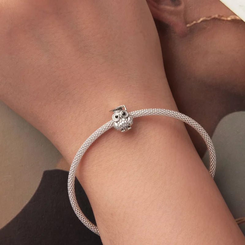 (image pour) Perle de Hibou Sagesse en Argent 925 Sterling Style Pandora - SCC3128 - Afficher 6