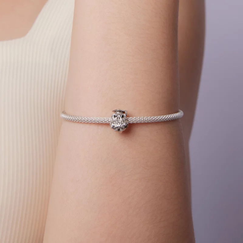 (image pour) Perle de Hibou Sagesse en Argent 925 Sterling Style Pandora - SCC3128 - Afficher 7