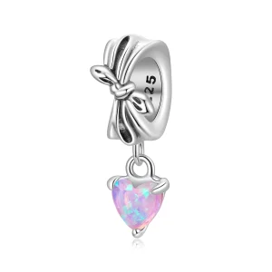 (image pour) Perle espaceur nœud Pandora en argent 925 - Opale synthétique et finition oxydée - SCC3105