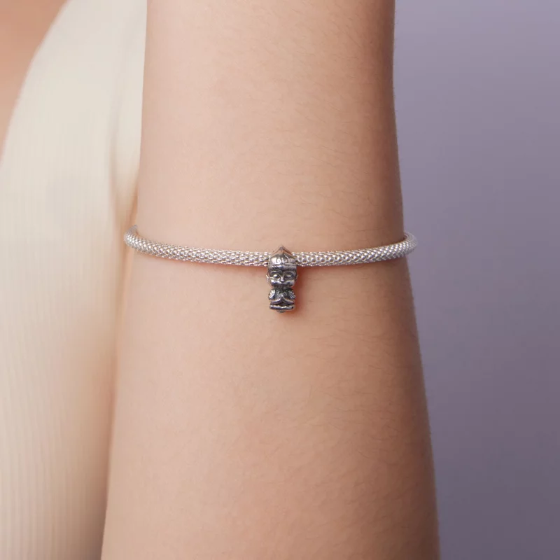 (image pour) Perle Pandora Style Sun Wukong Oxydée en Argent 925 - SCC3122 - Afficher 7
