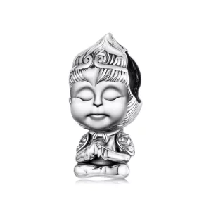 Perle Pandora Style Sun Wukong Oxydée en Argent 925 - SCC3122 (image pour) Perle Pandora Style Sun Wukong Oxydée en Argent 925 - SCC3122
