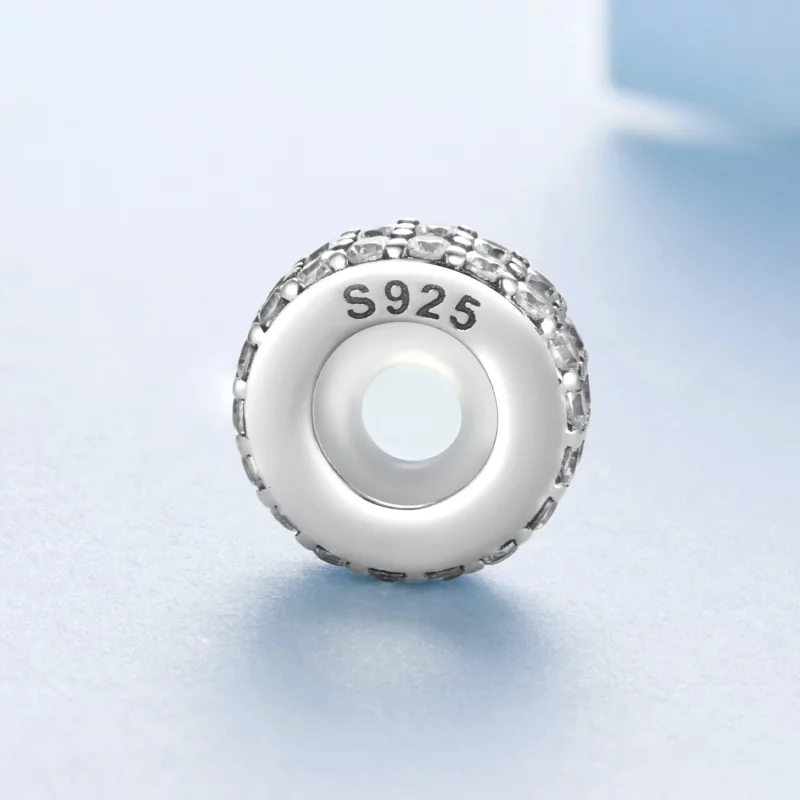(image pour) Perle de séparation scintillante à double couche en argent 925 de Pandora avec z - Afficher 3