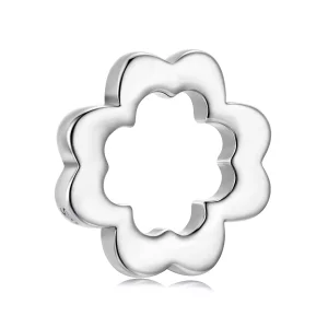 Perle Pandora Style Trèfle en Argent 925 Oxydé - BSC1138 (image pour) Perle Pandora Style Trèfle en Argent 925 Oxydé - BSC1138
