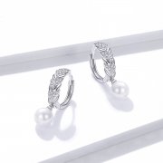 Pendants d'Oreilles Style PANDORA Blé Brillant - BSE446