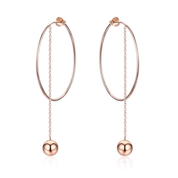 Boucles d'oreilles pendantes de style Pandora Pokeball - SCE569