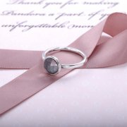 PANDORA - Bague Pierre de Naissance Gouttelette d'Avril - 191012RC