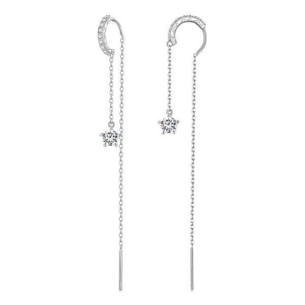 Boucles d'oreilles pendantes exquises de style Pandora - BSE830