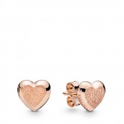 Clous d'oreilles Cœur en PANDORA Rose 287928