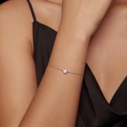 Bracelet Étincelant en Moissanite de Style Pandora - MSB001