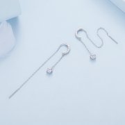 Boucles d'oreilles pendantes exquises de style Pandora - BSE830