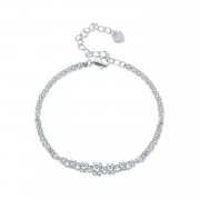 Bracelet en Moissanite de style Pandora (Un certificat) - MSB008