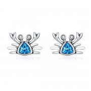 Clous d'Oreilles Style PANDORA Mignon petit crabe - SCE413