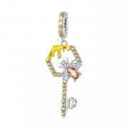 Pendentif Clé Ruche de Style Pandora - BSC822
