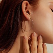 Boucles d'oreilles pendantes de style Pandora Pokeball - SCE569