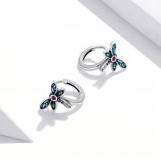 Créoles Style PANDORA Libellule rétro - SCE1172
