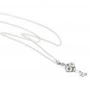 Collier PANDORA Clé et Fleur Bicolore - 399339C01