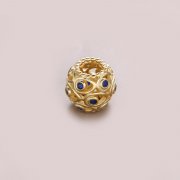 PANDORA - Trésor de l'océan, topaze traitée bleu foncé - 750817TPP