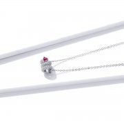 Collier cœur serpent romantique de style Pandora - BSN150