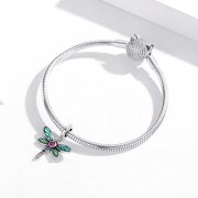 Charm Pendant Style PANDORA Libellule brillante - SCC1706
