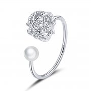 Bague Ouverte Style PANDORA Pelote de laine - SCR690