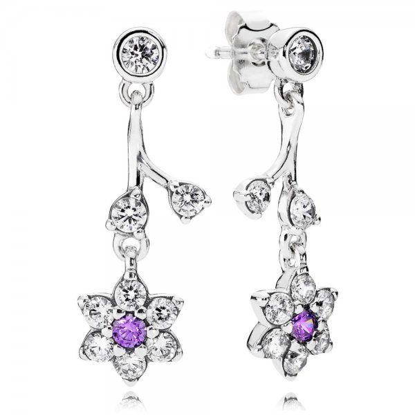 Boucles d'oreilles Pandora 290691ACZ -Boucles d'oreilles Myosotis Femme 