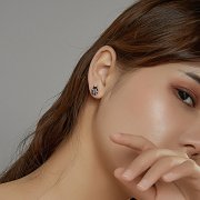 Clous d'Oreilles Style PANDORA Coccinelle - SCE972