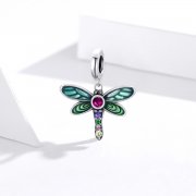 Charm Pendant Style PANDORA Libellule brillante - SCC1706