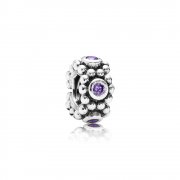PANDORA - Sa majesté, cz mauve - 791122ACZ - Charms