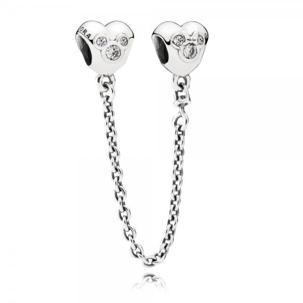 PANDORA - Chaîne de Confort Disney, Cœur de Mickey - 791704CZ