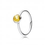 PANDORA - Bague Pierre de Naissance Gouttelette de Novembre - 191012CI