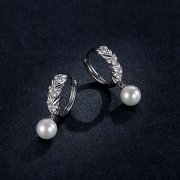 Pendants d'Oreilles Style PANDORA Blé Brillant - BSE446