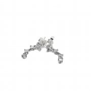 Boucles d'oreilles pendantes rondes et carrées PANDORA Sparkling - 290045C01