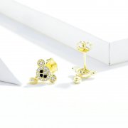 Clous d'Oreilles Style PANDORA Un ours mignon - SCE788