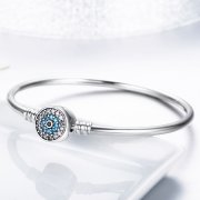 Bracelet Jonc Style PANDORA Eyeil gardien - SCB012